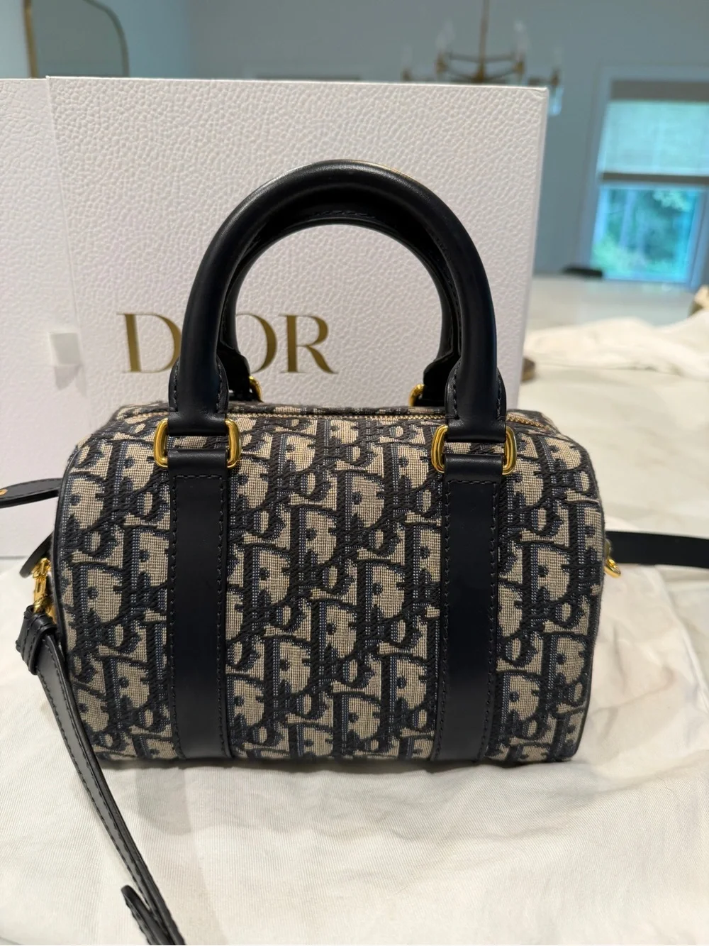 Dior Navy Groove 20 Classic Monogram Canvas - No Longer Available!
